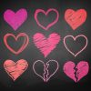 Chalkboard Hearts